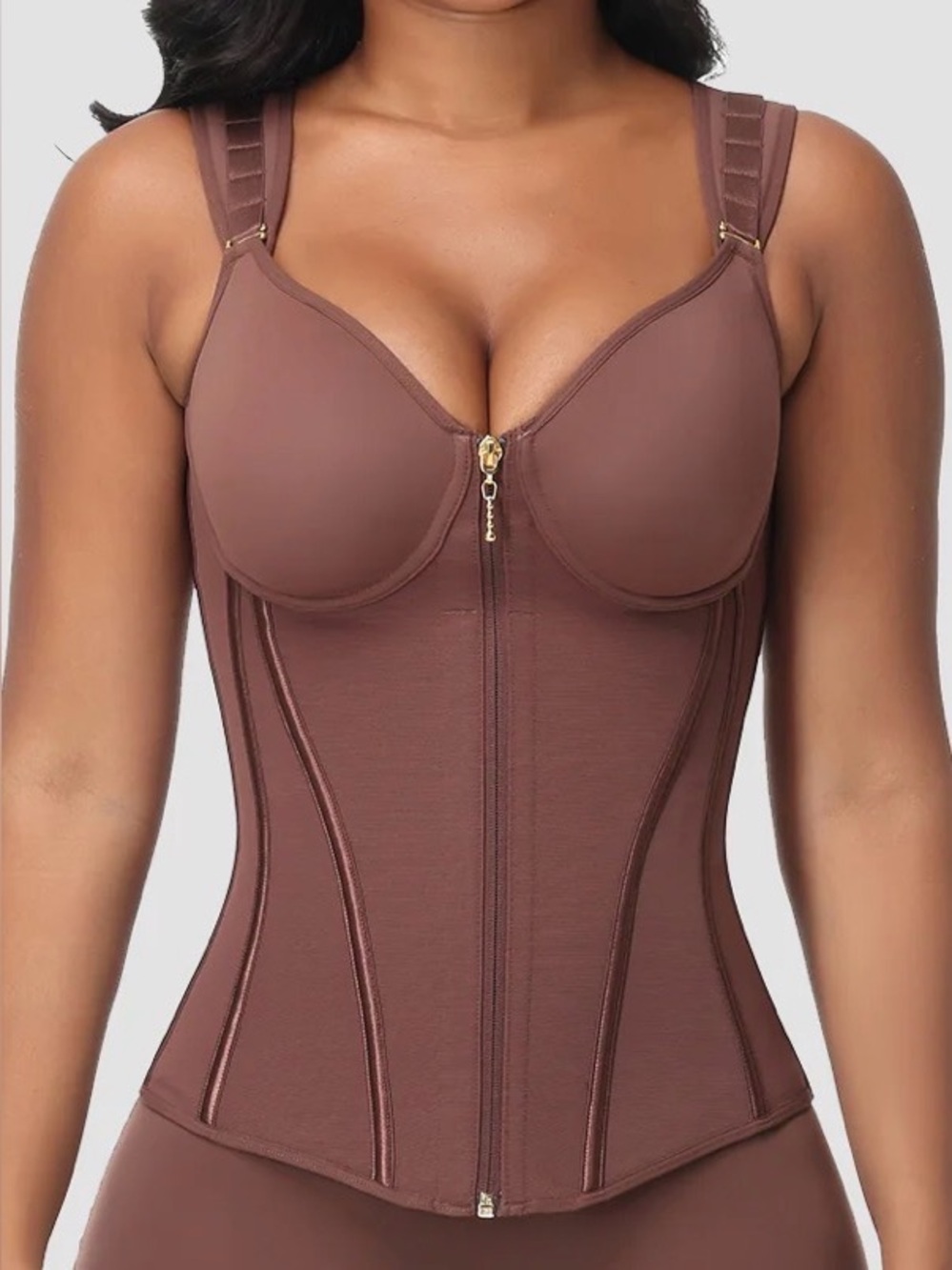 Shapshe Compression  Faja Waist Trainer Zipper Vest size small